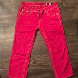 Pink Miss Me Cropped/Capris